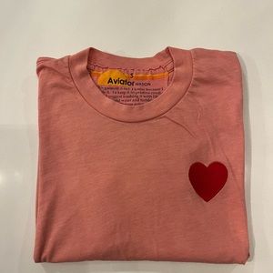 Aviator Nation heart logo boyfriend tee